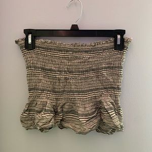 American Eagle Size M smocked striped tube top